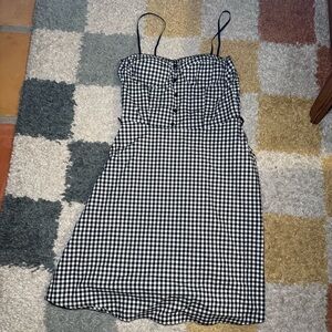 DO+BE Black and White Checkered Mini Dress
